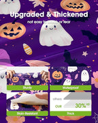 Pureegg Plastic Table Cloth Disposable 10 Pack, 54 x 108 Inch Table Cloths, Vampire Party Decorations, Halloween Tablecloths, Rectangle, Plastic Cover, Leakproof & Sturdy, Halloween Purple