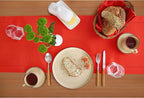 Solino Home Cotton Linen Table Runner 48 Inches - Poppy Red Hemstitch Table Runner 14 x 48 Inch Ideal for Dresser and Coffee Tables - Halloween