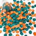 Serwalin 300Pcs Silk Rose Petals Fake Flower Petals Green Orange Artificial Rose Petals for Weddings Proposal Flower Girl Petals Aisle Flower Girl Basket Runner Bridal Shower Table Decor