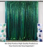 ShinyBeauty 4x8 FT Sequin Fabric Backdrop Iridescent Green - Glitter Photography Wall Curtain for Wedding, Baby Shower Party Decor, Sparkling Event Drapes