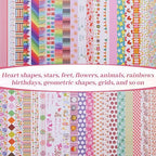 Washi Tape Set - 40 Rolls of 1.5cm Wide Decorative and Craft Tape for Scrapbooking and Bullet Journal Supplies