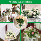 Prashent 6 Pcs Round Floral Foam Blocks,Green Wet Dry Flower Foam Plant Foam for Fresh & Artificial Flower Arrangements DIY Craft 3.2" X 1.6"
