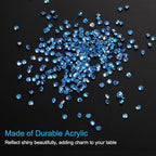 PATIKIL 14000Pcs Wedding Table Scatter Confetti Crystals 3mm Acrylic Diamonds Vase Fillers Gems for Table Centerpiece Decorations Bridal Shower Party, Blue AB