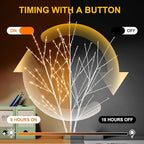 33in Birch Light Tree with 180 LED Lights, Twinkling Lighted Tree with Timer, Adjustable Branches Birch Branches for Indoor Decoration, Living Room, Table Décor