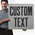 Custom Sign, Custom Street Sign, 11 Font Colors, 13 Font Styles, 4 Hole Options, 22 Sizes, 24x24 Inches, Rust Free DiBound, Fade Resistant, Made in USA by My Sign Center (Diamond Metal)