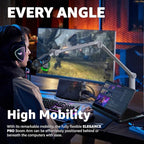 IXTECH Microphone Boom Arm with Desk Mount, 360° Rotatable, Adjustable and Foldable Scissor Mounting for Podcast, Video Gaming, Radio and Studio Audio, Sturdy and Universal.