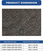 DreamController Custom Table Cloth for 4ft/5ft/6ft Table with Business Logo, Image or Text Personalized Table Cover for TradeShows, Events, Birthday, Wedding | Made in USA | Fast delivery | HD Print