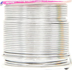 Mandala Crafts 16 Gauge Anodized Aluminum Craft Wire for Jewelry Making – 390 FT Colored Flexible Silver Black Gold Purple Red Kelly Green Wire - Bendable for Bonsai Armature Crafting Sculpting