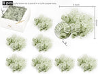 HUIHUANG Green Bows for Gift Wrapping Sage Green Gift Bows 5 inch x 8 Counts Self-Adhesive Curly Ribbon Bow for Presents, Paper Bag, Baby Shower Favors, Wrapping Accessories, Wedding Decor
