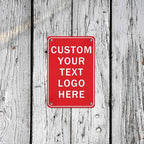 Custom Sign, Personalized Metal Signs, Customize for Office, Business, Workplace, Office, Home, Delivery Signs, Metal Sign With Your Own Image, Text,Photo, Pets, Kids Art Made in USA (Design 5)