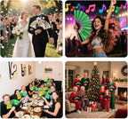 Custom Fans with Your Photo/Text - 13 Inch Personalized Folding Hand Fan for Line Dancing, Weddings, Parties | Decorative Gift for Women, Church Events & Dance Performances (1, 10 Inch)