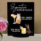 Pet Signature Drink Wedding Signs