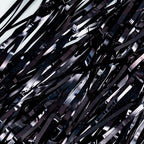 Black Tinsel Curtain Party Backdrop - GREATRIL Party Streamers Backdrop Foil Fringe Curtains for Birthdays/Wizard Halloween Decorations - 1m x 2.5m - Pack of 2