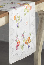 Maison d' Hermine Table Runner 100% Cotton Double Layer Table Runners 72 inches Long for Thanksgiving Christmas Decorations Home Kitchen Dining Party Wedding (Fruit D'Hiver, 14.5" x 72")