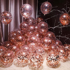 Rose Gold Foil Confetti,Round Dots Glitter Table Confetti,Sparkling for Party Decorations(1.76 OZ)