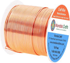 Mandala Crafts 20 Gauge Anodized Aluminum Craft Wire for Jewelry Making - 100 FT Colored Flexible Copper Tone Wire - Bendable for Bonsai Armature Crafting Sculpting