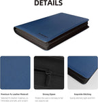 16 Pockets Premium Card Binder 1024 Cards Trading Card Binders Side Load Card Storage Display Album(16 Pocket 1024 Card Slot,Blue)