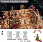 Color Changing Christmas Lights, 200 LED 35 Colors String Lights Indoor Outdoor with Remote, Waterproof Twinkle Lights Plug in for Halloween Xmas Tree Party Easter Valentine's Wedding Room Decor