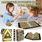 9 Pocket Card Binder for MTG/YGO/PTCG/Game Cards, Holds 900 Cards,Premium Card Collector Book for TCG Players,Toys Gifts for Kids(Yellow)