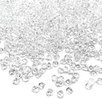 Fake Ice Rocks, 5000 pcs 5 * 7 mm Acrylic Ice Cubes Plastic Crystals Fake Crushed Ice Rocks Acrylic Gems for Vase Fillers Party Decor
