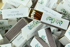 Custom Matchboxes - Set of 10 - Personalized - 2" Inch Long - Colorful Matchsticks - Weddings – Wedding Favor - Matchboxes, Custom Matchbox (2" Matchsticks, Wedding Design #5)