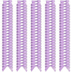 Bright Creations 100 Pack Purple Twist Tie Bows for Treat Bags, 3" Small Satin Ribbons for Craft Decoration, Gift Wrap, Themed Party Favors, Baked Goods - Purple Bow