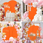7.2FT Wedding Arch Covers Arch Backdrop Cover Arch Stand Covers Set Arch Cover Spandex Fabric Stretchy Backdrop for Wedding Birthday Party Decoration Baby Shower (Candy Orange)