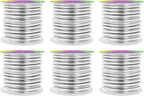 Mandala Crafts 8 Gauge Anodized Aluminum Craft Wire for Jewelry Making - 120 FT Colored Flexible Silver Combo Wire - Bendable for Bonsai Armature Crafting Sculpting