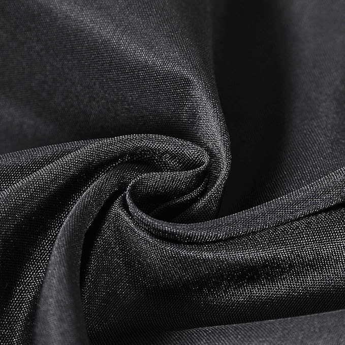 Rectangle Tablecloth 60x120 inch Washable Polyester Fabric Table Cloth for Wedding Party Dining Banquet Decoration（12 Pack 60x120, Black）