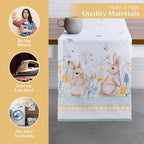 Maison d' Hermine Table Runner 100% Cotton Single Layer Table Runners 108 inches Long Decorative for Home Kitchen Dining Party Wedding Bridal Shower Spring Summer (Easter Dew , 14.50" x 108")