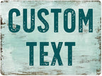 Custom Sign, Custom Street Sign, 11 Font Colors, 13 Font Styles, 4 Hole Options, 22 Sizes, 36x48 Inches, Rust Free DiBound, Fade Resistant, Made in USA by My Sign Center (Shabby Chic)