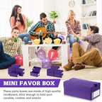 12 Sets Mini Shoe Gifts Boxes for Party Favors 4.7 x 2.5 x 2 Inch Sports Mini Sneaker Box with Editable Label for Candies Cookies Snacks (Purple, 4.7 x 2.5 x 2 Inch)