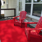 Ottomanson 3'11" x 5' Mud Mat Area Rug Scraper Carpet - Non-Slip, Dirt Trapping for Indoor & Outdoor Use - Ideal for Entryway, Garage, Kitchen, Patio & High-Traffic Areas, Red