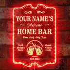 ADVPRO Personalized Your Name Home Bar RGB Dynamic Glam LED Sign - Cut-to-Edge Shape - Smart 3D Decoration - Multicolor Signage st06s43-fnd-p11c-tm-c