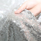 Poise3EHome 6FT x 6FT Sequin Photography Backdrop Curtain for Party Decoration, Silver