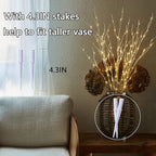 Fudios Lighted Birch Branches 18IN 70 White Willow LED with Timer Battery Operated for Christmas Party Wedding Decoration Twig Lights Outdoor