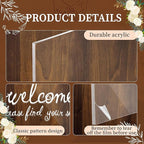 24x18 Inch Wedding Seating Chart Board Display with 15 Rose Wax Seal Stickers for Reception | Acrylic Welcome Please Find Your Seat Table Seating Chart Board Wedding Sign Display Decor