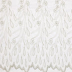 VISIONTEX White Sheer Voile Curtains, Decorative White Embossed Drip Rod Pocket Window Drapes for Home Kitchen, Living Room and Bedroom 54 x 72 Inch, Set of 2 Curtain Panels