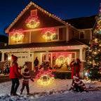 Christmas 33'' Large Bell Lights Decoration - 297LED Outdoor Waterproof Christmas Lights Large Bell Decoration with Timer for Outdoor Home Party Wall Hanging Light