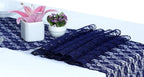 MDS Pack of 15 Wedding 12 x 108 inches Lace Table Runner for Wedding, Decorations for Birthday Parties, Banquets, Graduations, Engagements, and Runners fit Rectangle, Round Table- Navy Blue