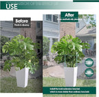 6 Pack 30 inch Plant Support Stakes, Heavy-Duty Half Round Peony Support, Garden Plant Stakes Cage for Outdoor Plants, Peony, Tomato, Hydrangea, (15In Support +15In Stainless Extension Tubes)