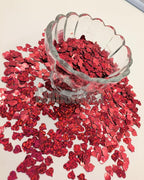 Heart Confetti Bulk - Glitter Hearts Shaped Sprinkles for Weddings, Valentines Day Decorations, Photo Shoots, Envelope Stuffing, Party Supplies & Memory Keepsakes (Red)
