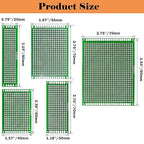 82 Piece Double Sided PCB Board Kit with 5 Sizes,40Pin 2.54mm Male & Female Header Connectors - Ideal for DIY Soldering,Electronic Projects, Arduino Kits,and Circuit Prototyping