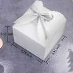 Silver Glitter Gift Boxes, 10 PCS Small Gift Box with Lids Bulk for Wedding, Party, Birthday, Valentine's Day and More, 4.75” x 4.75” x 3.53” Fancy Present Box for Gift Giving