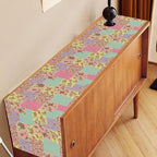 Boho Patchwork Table Runner, Vintage Farmhouse Colorful Wildflowers Bohemian Paisley Flower Table Center Decor for Home Kitchen Dining Patio Holiday Party Indoor Table Decorations, 13"x90" Inch
