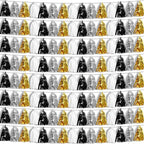 8P Black Gold Silver Foil Fringe Metallic Tassel Garland, Tassels Banner Streamers for Parade Floats, Bachelorette, Wedding, Birthday, Halloween, Christmas, Bridal/Baby Shower Party Decorations