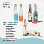 Plastic Bottles & Corks Set (20) - Clear PET Plastic Potion Bottles with Cork - Small Bottles with Cork & Tiny Jars with Cork Bottles, Message in Plastic Bottle, DIY Crafts