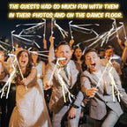 100PCS Light up Wands for wedding, Wedding Wands Streamers with 3 Colorful Flashing Modes, Fairy Wands, LED Silk Fairy Wand with Bells for Wedding, New Year, Thanksgiving, Concert
