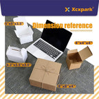Xxcxpark 48 PCS Brown Gift Boxes 4x4x4 inches, Decorative Party Favor Gift Packaging Box with Lid for DIY Crafting, Cube, Cupcake, Kraft Present Boxes for Birthday, Wedding, Anniversary