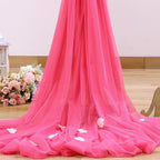 Hot Pink Tulle Backdrop Curtain for Parties 10ft x 10ft Fuchsia Sheer Backdrop Curtains for Baby Shower Birthday Wedding Bridal Shower Photo Shoot Photography Background Decoration 2 Panels 5ft x 10ft